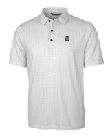 South Carolina Gamecocks Cutter & Buck Pike Double Dot Print Stretch Mens Big and Tall Polo CC_MANN_HG 1