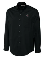 South Carolina Gamecocks Cutter & Buck Epic Easy Care Fine Twill Mens Long Sleeve Dress Shirt Black Mannequin