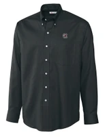 South Carolina Gamecocks Cutter & Buck Epic Easy Care Nailshead Mens Big and Tall Long Sleeve Dress Shirt Black Mannequin