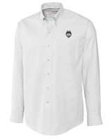 UConn Huskies - Cutter & Buck Epic Easy Care Nailshead Mens Big and Tall Long Sleeve Dress Shirt White Mannequin