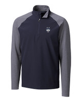 UConn Huskies - Cutter & Buck Response Lightweight Hybrid Quarter Zip Mens Pullover Windbreaker Liberty Navy Mannequin