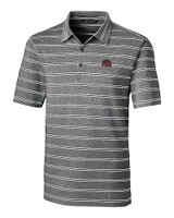 Mississippi State Bulldogs Vintage  - Cutter & Buck Forge Epic Confidence Recycled Heathered Stripe Stretch Mens Polo Black Mannequin
