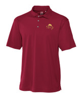 FSU Bobby Bowden Cutter & Buck CB Drytec Genre Textured Solid Mens Polo CHT_MANN_HG 1