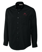 FSU Bobby Bowden Cutter & Buck Epic Easy Care Fine Twill Mens Big and Tall Dress Shirt Black Mannequin