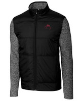 FSU Bobby Bowden Cutter & Buck Stealth Hybrid Quilted Mens Big and Tall Full Zip Windbreaker Jacket BL_MANN_HG 