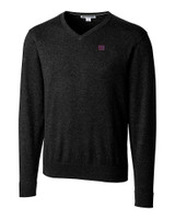 New York Giants Cutter & Buck Lakemont Tri-Blend Mens V-Neck Pullover Sweater Black Mannequin