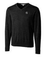 South Carolina Gamecocks Cutter & Buck Lakemont Tri-Blend Mens V-Neck Pullover Sweater Black Mannequin