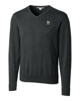 Navy Midshipmen Cutter & Buck Lakemont Tri-Blend Mens Big and Tall V-Neck Pullover Sweater CCH_MANN_HG 