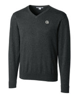Georgetown Bulldogs Cutter & Buck Lakemont Tri-Blend Mens Big and Tall V-Neck Pullover Sweater CCH_MANN_HG 1