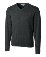 St Johns Red Storm Cutter & Buck Lakemont Tri-Blend Mens Big and Tall V-Neck Pullover Sweater CCH_MANN_HG 1