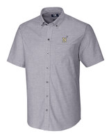 Navy Midshipmen Cutter & Buck Stretch Oxford Mens Big and Tall Short Sleeve Dress Shirt CC_MANN_HG 