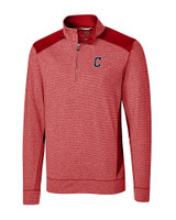 Cleveland Guardians - Cutter & Buck Shoreline Colorblock Cardinal Red Heather Mannequin