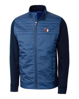 Cleveland Guardians Cutter & Buck Discovery Windblock Hybrid Jacket Admiral Mannequin