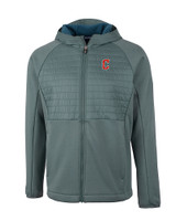 Cleveland Guardians - Cutter & Buck Discovery Hybrid Hooded Jacket Soapstone Mannequin
