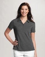 Cutter & Buck CB DryTec Championship Womens Polo Charcoal Front