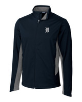 Detroit Tigers Cutter & Buck Navigate Softshell Mens Full Zip Jacket LYN_MANN_HG 1