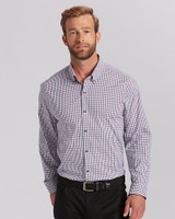 Cutter & Buck Soar Mini Check Mens Shirt Mars Front