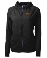 Washington Commanders Cutter & Buck Adapt Eco Knit Hybrid Recycled Womens Full Zip Jacket BL_MANN_HG 1