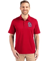 St. Louis Cardinals- Cutter & Buck Forge Stretch Mens Big and Tall Polo Cardinal Red Front