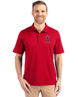 Los Angeles Angels Cutter & Buck Forge Stretch Mens Big and Tall Polo Cardinal Red Front