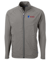 Fairleigh Dickinson Knights Cutter & Buck Adapt Eco Knit Hybrid Recycled Mens Big & Tall Full Zip Jacket EG_MANN_HG 