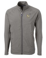 Navy Midshipmen Cutter & Buck Adapt Eco Knit Hybrid Recycled Mens Big & Tall Full Zip Jacket EG_MANN_HG 