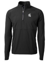 Michigan State Spartans Cutter & Buck Adapt Eco Knit Hybrid Recycled Mens Quarter Zip BL_MANN_HG 1