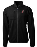 Washington State Cougars Cutter & Buck Cascade Eco Sherpa Mens Big & Tall Fleece Jacket BL_MANN_HG 1