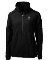 Texas Tech Red Raiders Cutter & Buck Cascade Eco Sherpa Womens Fleece Pullover Jacket BL_MANN_HG 1