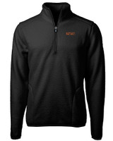 UOP Tigers Cutter & Buck Cascade Eco Sherpa Fleece Mens Big & Tall Quarter Zip Jacket BL_MANN_HG 