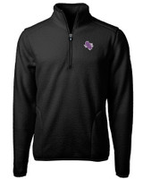 Stephen F Austin Lumberjacks Cutter & Buck Cascade Eco Sherpa Fleece Mens Big & Tall Quarter Zip Jacket BL_MANN_HG 