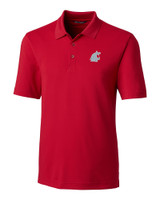 Washington State Cougars Cutter & Buck Forge Stretch Mens Big & Tall Polo CDR_MANN_HG 1