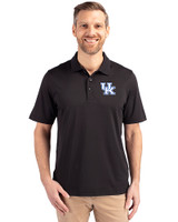 Kentucky Wildcats Cutter & Buck Forge Stretch Mens Big and Tall Polo Black Front