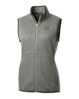 Wichita State Shockers Cutter & Buck Mainsail Basic Sweater-Knit Womens Full Zip Vest POH_MANN_HG 1