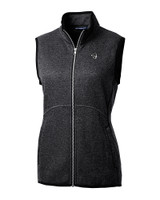 Seton Hall Pirates Cutter & Buck Mainsail Sweater Knit Womens Full Zip Vest CCH_MANN_HG 
