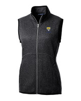 Fort Valley State Wildcats Cutter & Buck Mainsail Sweater Knit Womens Full Zip Vest CCH_MANN_HG 