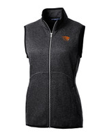 Oregon State Beavers Cutter & Buck Mainsail Basic Sweater-Knit Womens Full Zip Vest CCH_MANN_HG 1