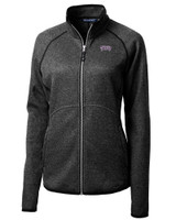 TCU Horned Frogs Cutter & Buck Mainsail Sweater-Knit Womens Full Zip Jacket CCH_MANN_HG 1