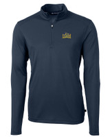 Drexel Dragons Cutter & Buck Virtue Eco Pique Recycled Quarter Zip Mens Big & Tall Pullover NVBU_MANN_HG 