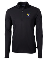 Fort Valley State Wildcats Cutter & Buck Virtue Eco Pique Recycled Quarter Zip Mens Big & Tall Pullover BL_MANN_HG 
