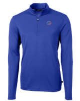 Boise State Broncos Cutter & Buck Virtue Eco Pique Recycled Quarter Zip Mens Big & Tall Pullover TBL_MANN_HG 1