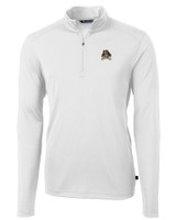 East Carolina Pirates Cutter & Buck Virtue Eco Pique Recycled Quarter Zip Mens Big & Tall Pullover WH_MANN_HG 1