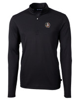 Florida State Seminoles Cutter & Buck Virtue Eco Pique Recycled Quarter Zip Mens Big & Tall Pullover BL_MANN_HG 