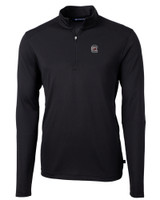 South Carolina Gamecocks Cutter & Buck Virtue Eco Pique Recycled Quarter Zip Mens Big & Tall Pullover BL_MANN_HG 1