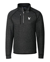 Embry-Riddle Eagles Cutter & Buck Mainsail Sweater-Knit Mens Big and Tall Half Zip Pullover Jacket CCH_MANN_HG 