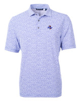 Tulsa Golden Hurricanes Cutter & Buck Virtue Eco Pique Botanical Print Recycled Mens Polo CEN_MANN_HG 1