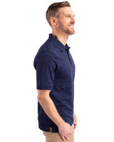 Texas Rio Grande Valley Vaqueros Cutter & Buck Advantage Tri-Blend Space Dye Mens Polo Dark Liberty Navy Side