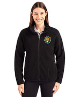 Southeastern Louisiana Lions Cutter & Buck Cascade Eco Fleece Womens Full Zip Jacket Black Front