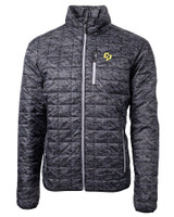 Cal Poly Mustangs Cutter & Buck Rainier PrimaLoft® Mens Eco Insulated Full Zip Printed Puffer Jacket BL_MANN_HG 