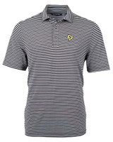 Cal Poly Mustangs Cutter & Buck Virtue Eco Pique Stripe Recycled Mens Big and Tall Polo BL_MANN_HG 